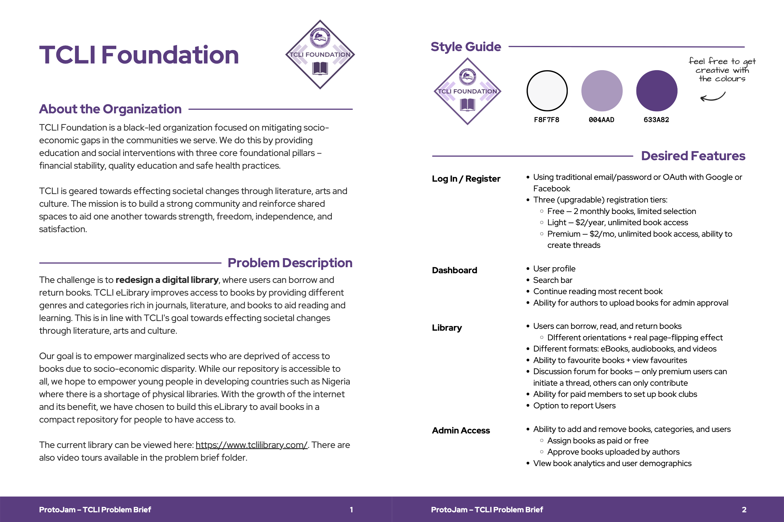 Design Problem Brief