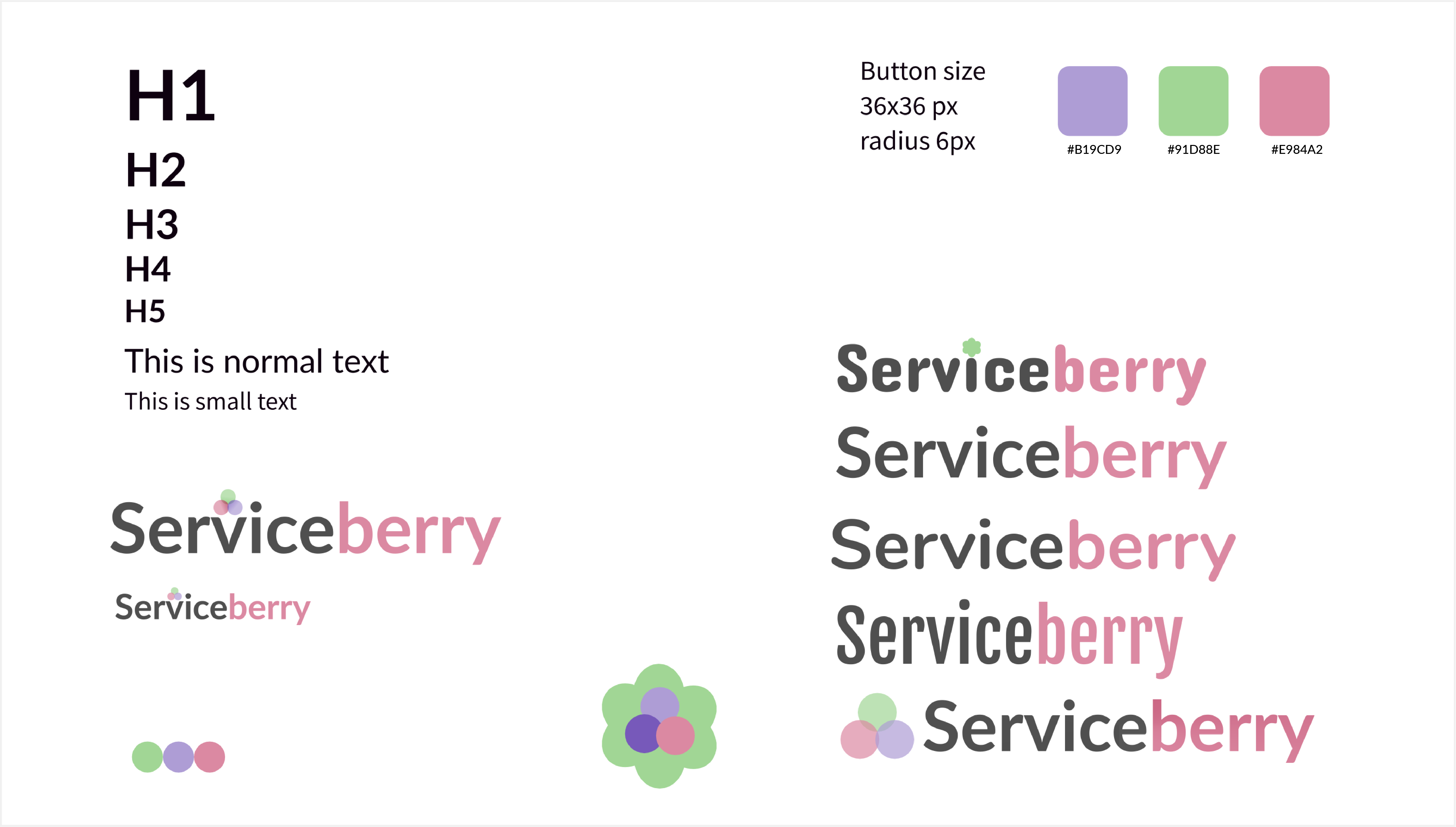 Serviceberry's Design System